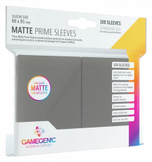Matte PRIME Sleeves 66x91mm 100pcs Dark Gray