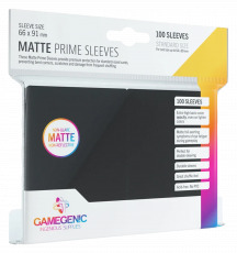 Matte PRIME Sleeves 66x91mm 100pcs Black