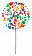 Kinetic Art: Metal Windspinner Kaleidoscope Duett