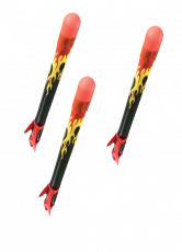Stomp Rocket X-treme Refill, 3 Ersatzraketen
