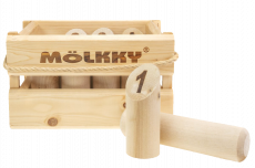 Mölkky, das finnische Original in der Holzkiste