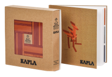 Kapla Farbbox mit Buch, orange-rot