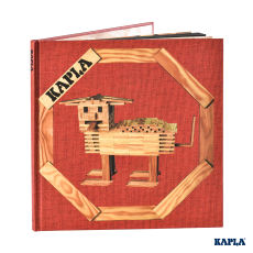 Kapla Buch Nr.1, rot, Tiere und Konstruktionen