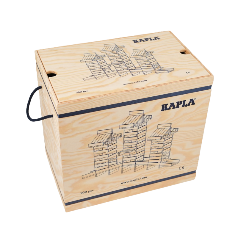 Kapla 500 Stück natur in Holzbox