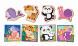 Montessori Holz-Puzzle - Tiere