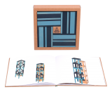 Kapla Farbbox mit Buch, hellblau-dunkelblau