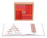 Kapla Farbbox mit Buch, orange-rot